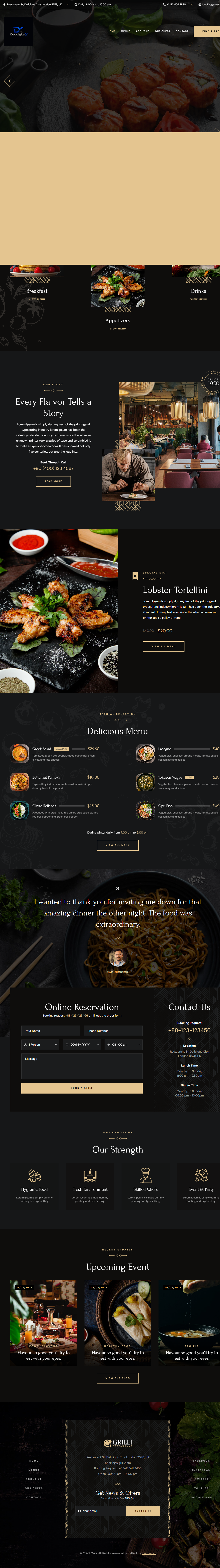 DevDigitax Restaurant